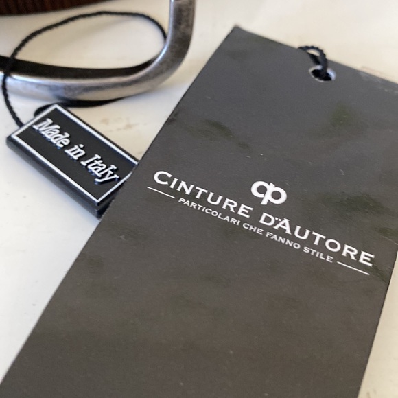 Men’s Brown 100% Genuine Leather Belt. Size 36. Made in Italy - Picture 2 of 12